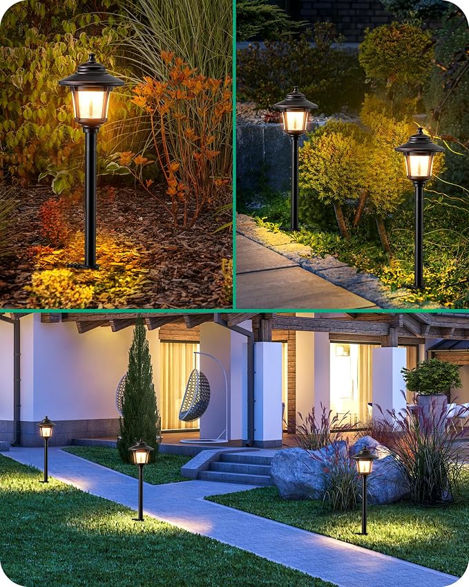 EDISHINE Low Voltage Pathway Lights Wired, 12V 3W 120LM 3000K Seed Glass - Image 6