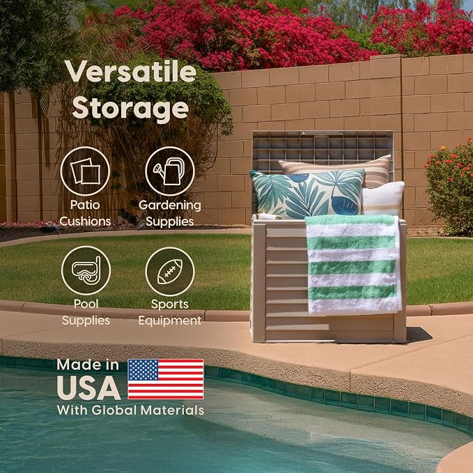 IRIS USA 35-Gallon Outdoor Deck Delivery Storage Box, Lockable & UV-Protected - Image 7