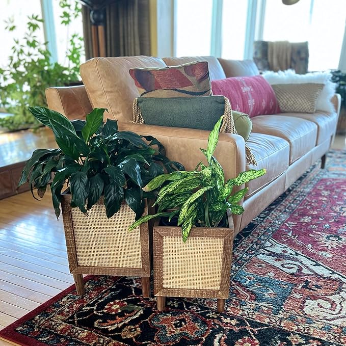 Autumn Alley Rustic Boho Large Indoor Planter - Image 5