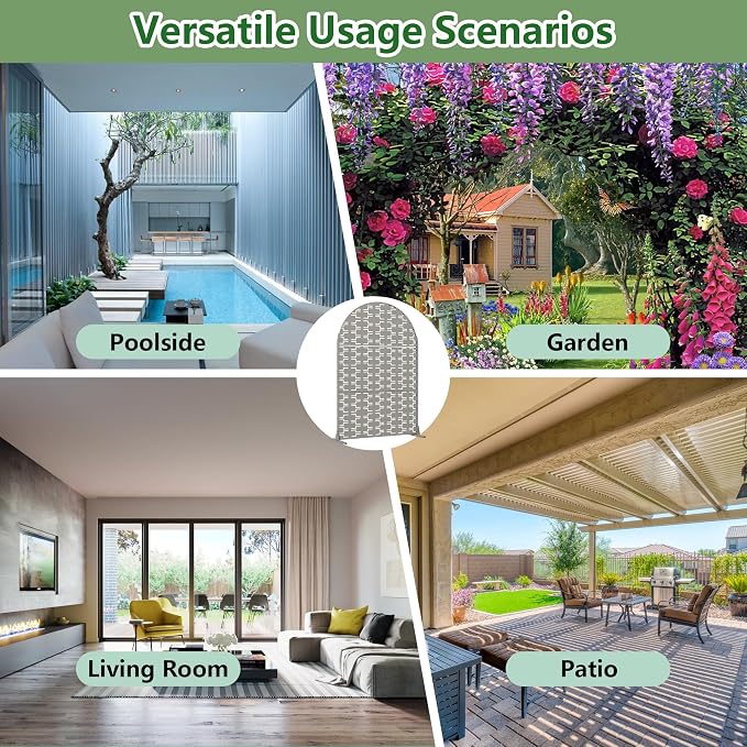 Casaphoria Metal Arched Privacy Screen Outdoor - Image 6