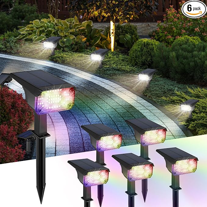 Kingsyard Solar Color Changing Lights 8 Colors, USB & Solar Powered Solar by Kingsyard