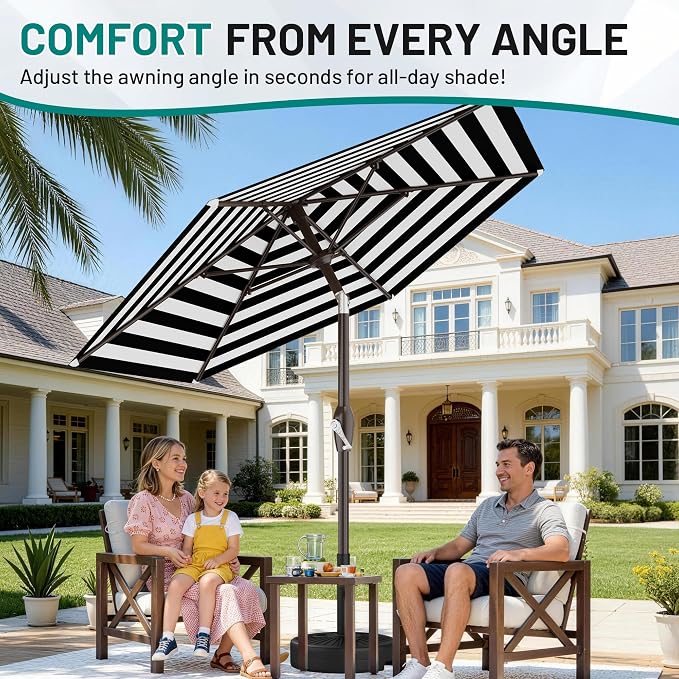 AreShark 7.5FT Patio Umbrella Table Market Umbrella - Image 3