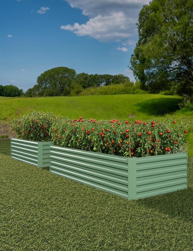 GarveeLife 2pcs 6x3x2 ft Galvanized Raised Garden Bed, Rust-Resistant Raised - Image 9