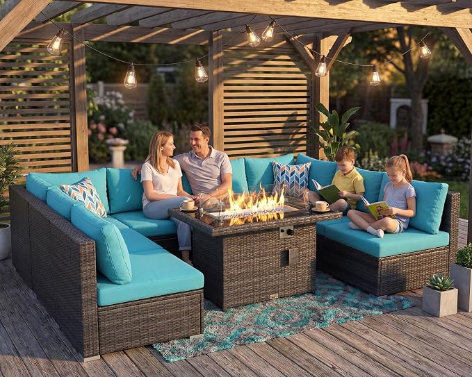 NICESOUL Extra Large 9 Piece Patio Furniture Set - Image 3
