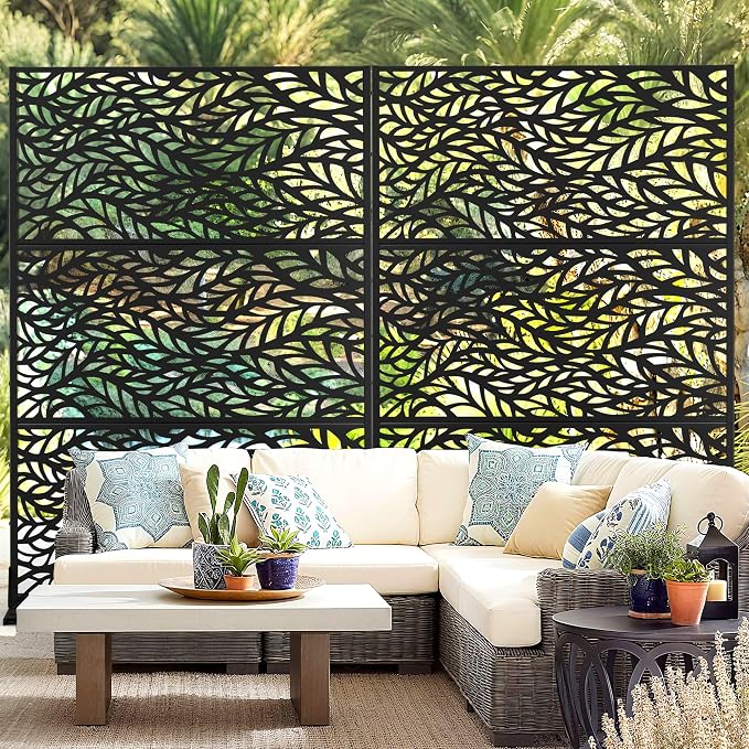 Outdoor Privacy Screen, Freestanding Privacy Fence Panels - Image 8