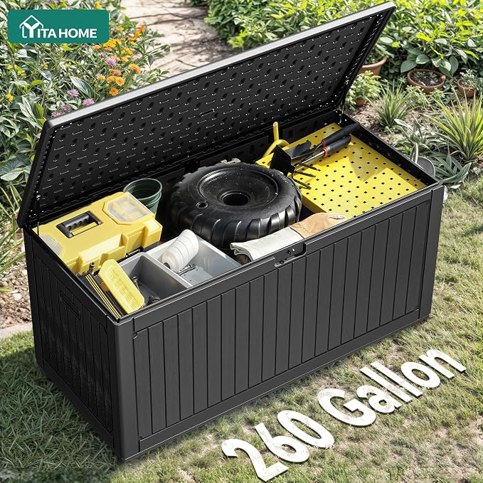 YITAHOME 260 Gallon Large Deck Box - Image 4