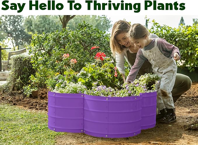 Plant & Plot Galvanized Raised Garden Beds Outdoor // 3×3×1 ft Planter Raised - Image 3