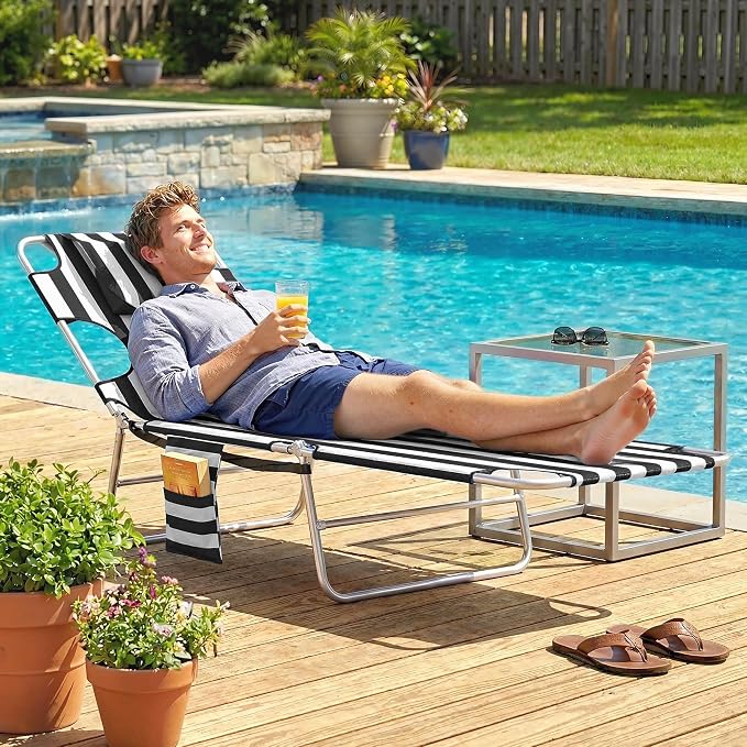 Outsunny Chaise Lounge Chair Outdoor - Image 8