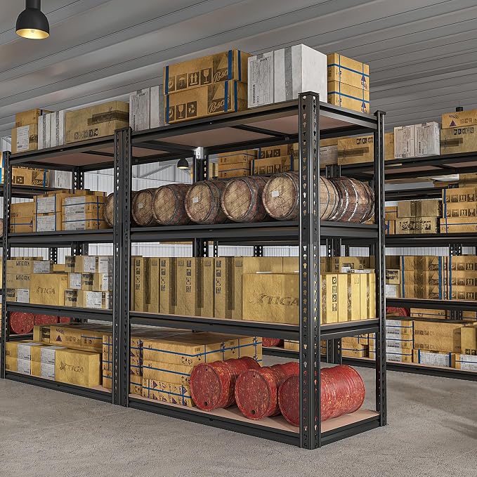 REIBII 40" W Garage Shelving 2000LBS Storage Shelves Adjustable Metal Shelving - Image 6