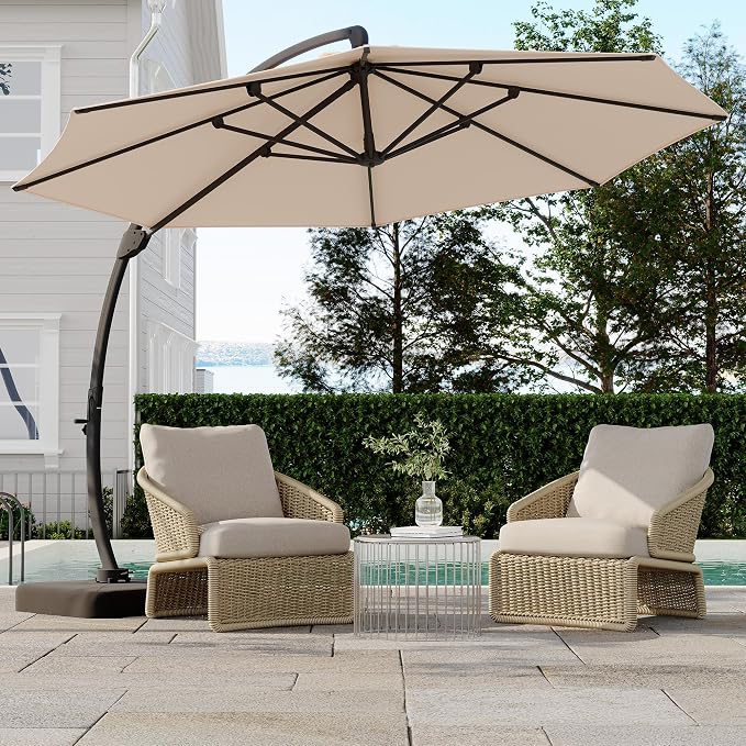 GarveeLife 11FT Cantilever Patio Umbrella - Image 9