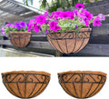 LaLaGreen Wall Hanging Planter, 2 Pack, 12 Inch Wall Mounted Flower Basket by L%C3%A1L%C3%A1Green