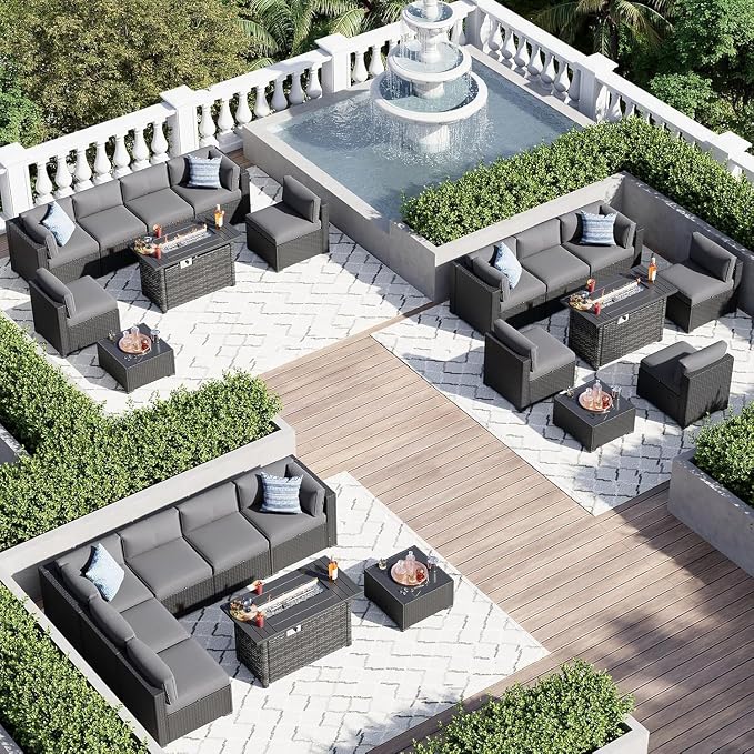 Aoxun 8 Piece Patio Furniture Set - Image 7