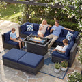 NICESOUL 9 Piece Oversized Outdoor Patio Furniture Set, 29.3'' High Back Comfy by NICESOUL