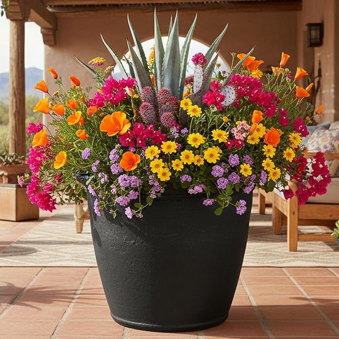 Sunnydaze 20-Inch Anjelica Large Plastic Pot - Image 7