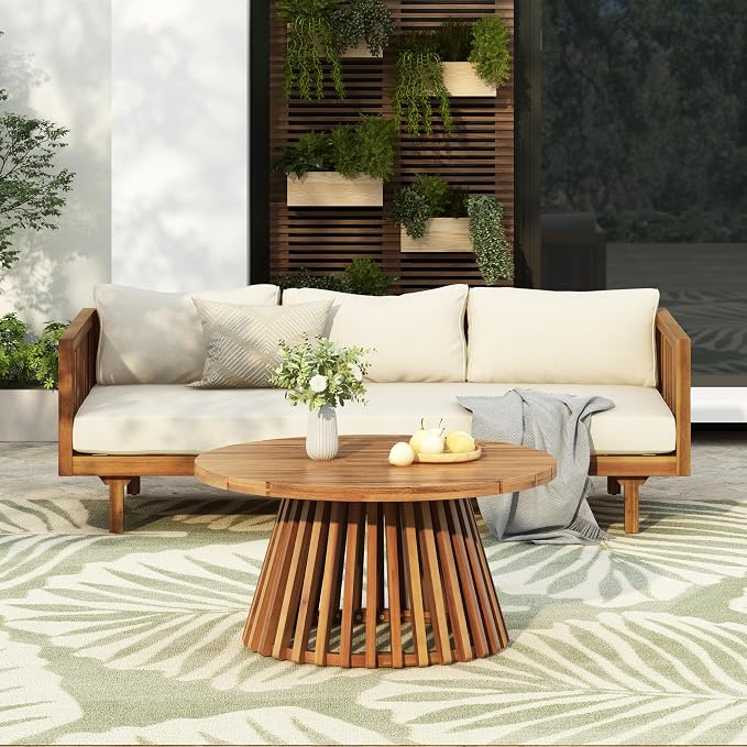 Christopher Knight Home Claremont Patio Sofa and Coffee Table Set, 2 Piece - Image 5