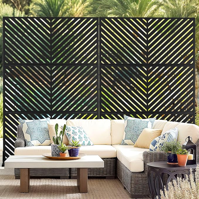 Outdoor Privacy Screen, Freestanding Privacy Fence Panels - Image 8