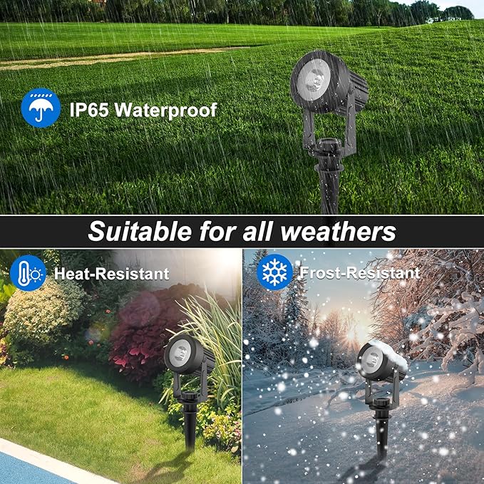 Solar Spot Lights Outdoor, Dusk to Dawn Landscape Spotlights IP65 Waterproof - Image 7