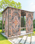 Rustic Boho Outdoor Curtains for Patio Waterproof, Grommet Privacy Curtain by Unknown