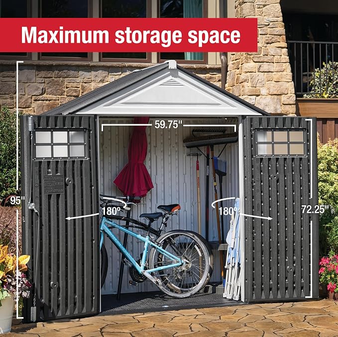 Rubbermaid Resin Outdoor Storage Shed - Image 6
