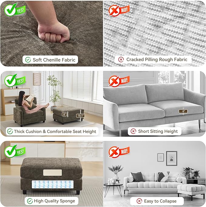 57.5" Oversized Chaise Lounge - Image 6