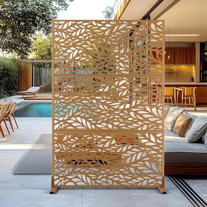 Outdoor Privacy Screen, Freestanding Privacy Fence Panels by FENCY