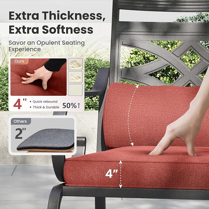 PHI VILLA 7 Pieces Outdoor Dining Set - Image 5