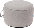QILLOWAY Indoor/Outdoor Inflatable Stool, Round Ottoman, All Weather Foot Rest by QILLOWAY