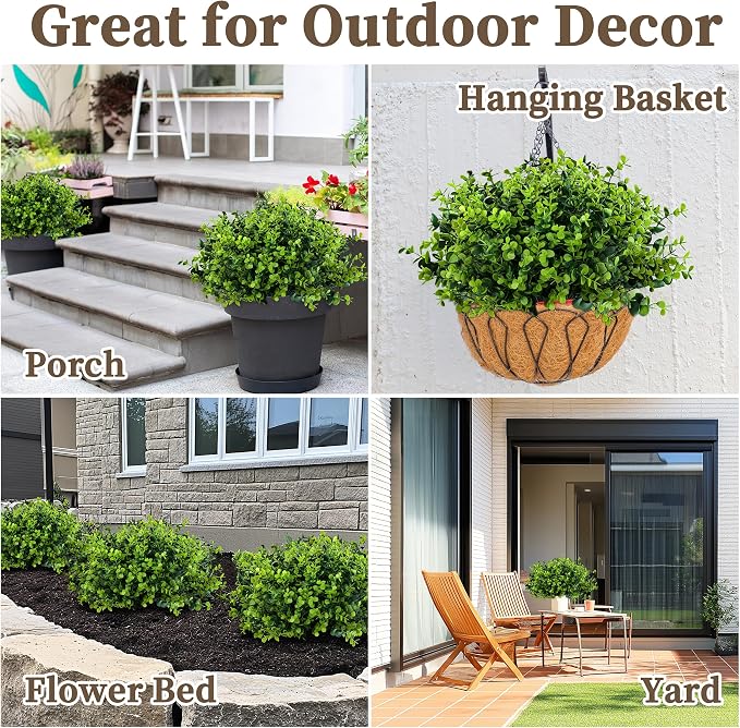 20 Bundles Artificial Greenery Boxwood Plants, Fake Plant - Image 6
