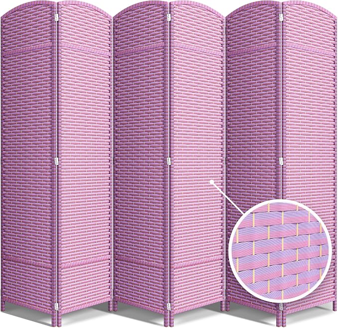 Sorbus 6-Panel Black Room Divider - Image 7