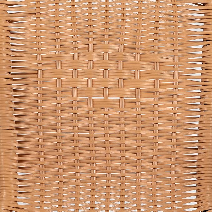 Flash Furniture Lila 2 Pack Beige Rattan Indoor-Outdoor Restaurant Stack Chair - Image 16