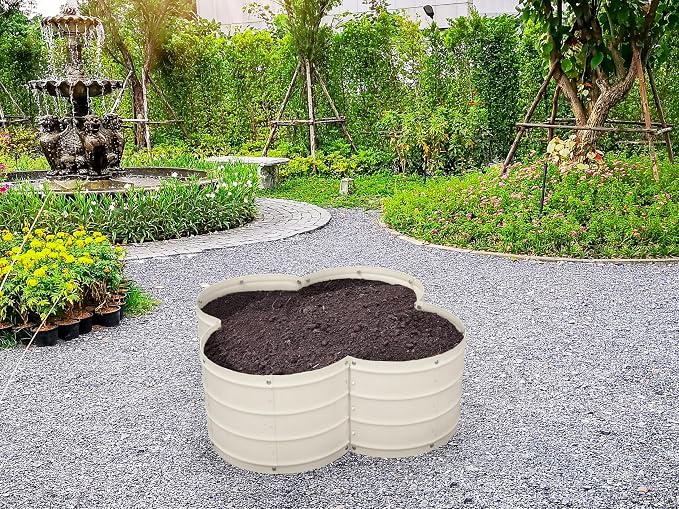 Plant & Plot Galvanized Raised Garden Beds Outdoor // 3×3×1 ft Planter Raised - Image 6