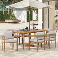 Christopher Knight Home Elko Acacia Wood Outdoor Dining Set by ChristopherKnightHome