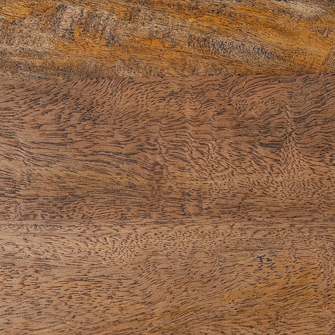 Safavieh Home Collection Whent Coastal Honey Brown Wash and Black Round Coffee - Image 5