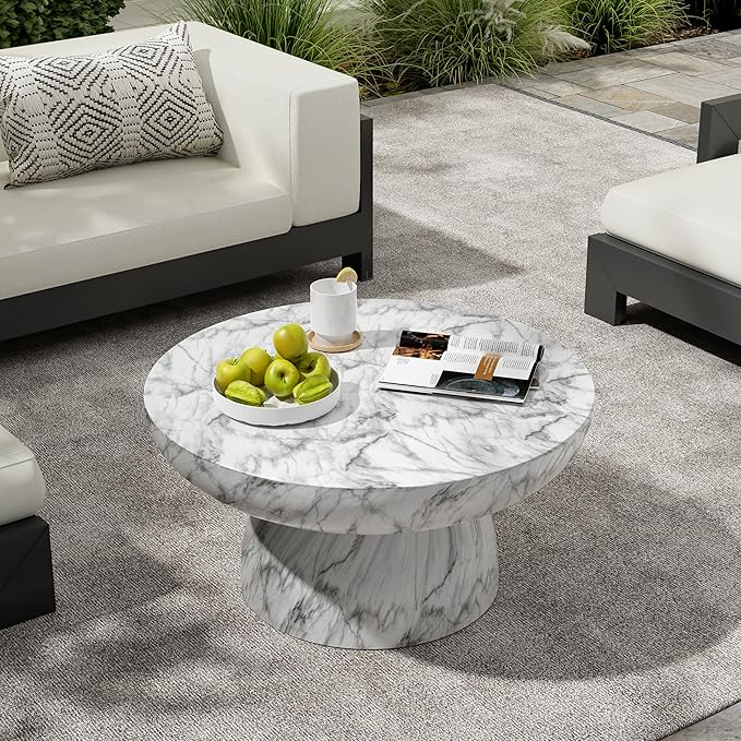 Christopher Knight Home Patsy Modern Lightweight Concrete Coffee Table - Image 4