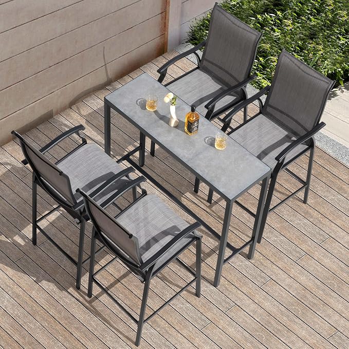 NUU GARDEN 5-Piece Patio Bar Set - Image 8