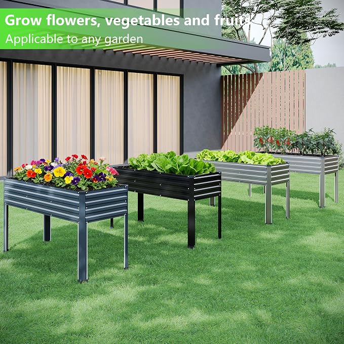 Vengarus Galvanized Raised Garden Bed Outdoor - Image 8
