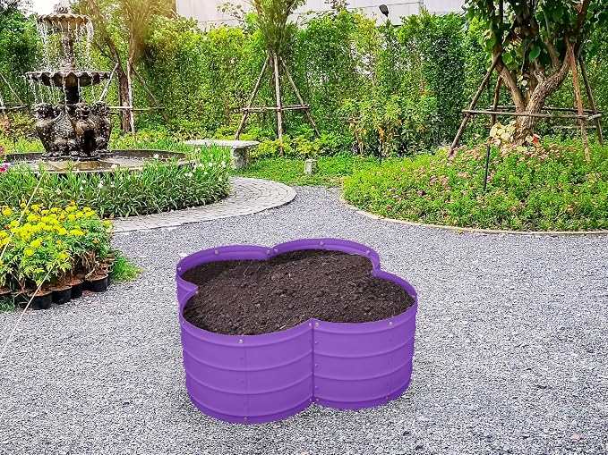 Plant & Plot Galvanized Raised Garden Beds Outdoor // 3×3×1 ft Planter Raised - Image 6