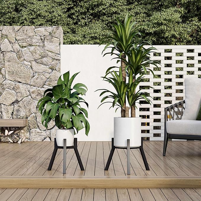 Adjustable Plant Stands Set of 2, Metal Small Plant Holder, Heavy Duty Stable - Image 4