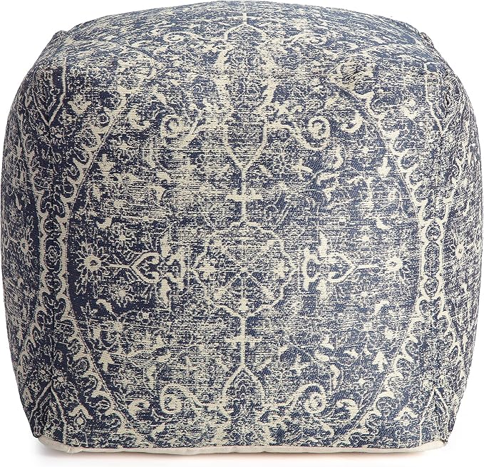 Anji Mountain 100% Handmade & Handcrafted Comfortable Home Décor Pouf Ottoman - Image 4
