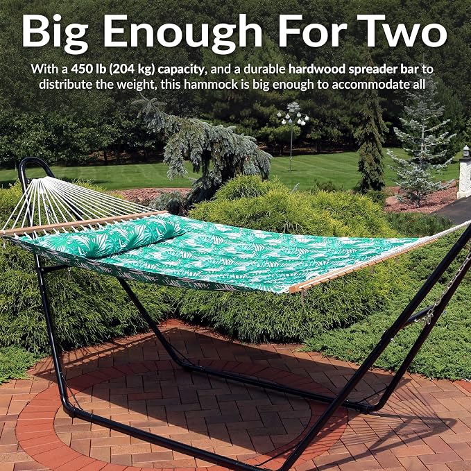 Sunnydaze Quilted Outdoor Hammock - Image 6
