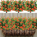 20 Bundles Artificial Fall Flowers Outdoor Fake Flowers, UV Resistant No Fade by YIBUKIY