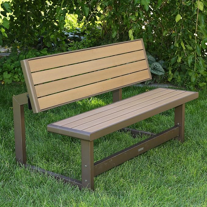 LIFETIME 60054 Convertible Bench / Table, Faux Wood Construction - Image 2