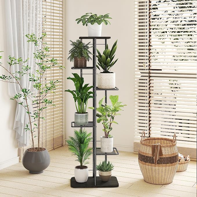 Simple Trending Plant Stand Shelf Indoor Outdoor Waterproof, 6-Tier 7 Potted - Image 4