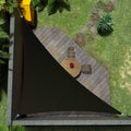 Amgo Custom Size 13' x 20' x 23.9' Black Right Triangle Sun Shade Sail UPF50+ by Amgo