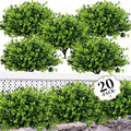 20 Bundles Artificial Greenery Boxwood Plants, Fake Plant by ColoPlay